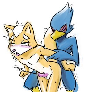 The bluebird and fox are at it again with some yaoi furry sex