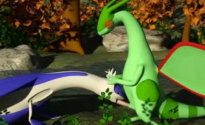 3D Pokemon animation Flygon gets blowjob from Latios