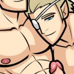 These two hot blonde bara yaoi boys are relaxing naked and he asks for a handjob. You of course give in and stroke his cock until he explodes with cummy passion.